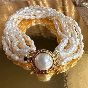 Freshwater Pearl Bracelet/ Handmade
